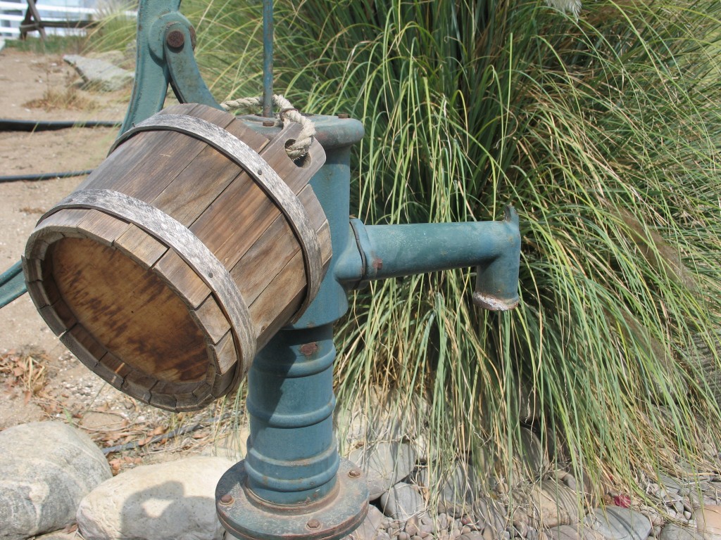 Rural Water pump & bucket Courtesy Docron